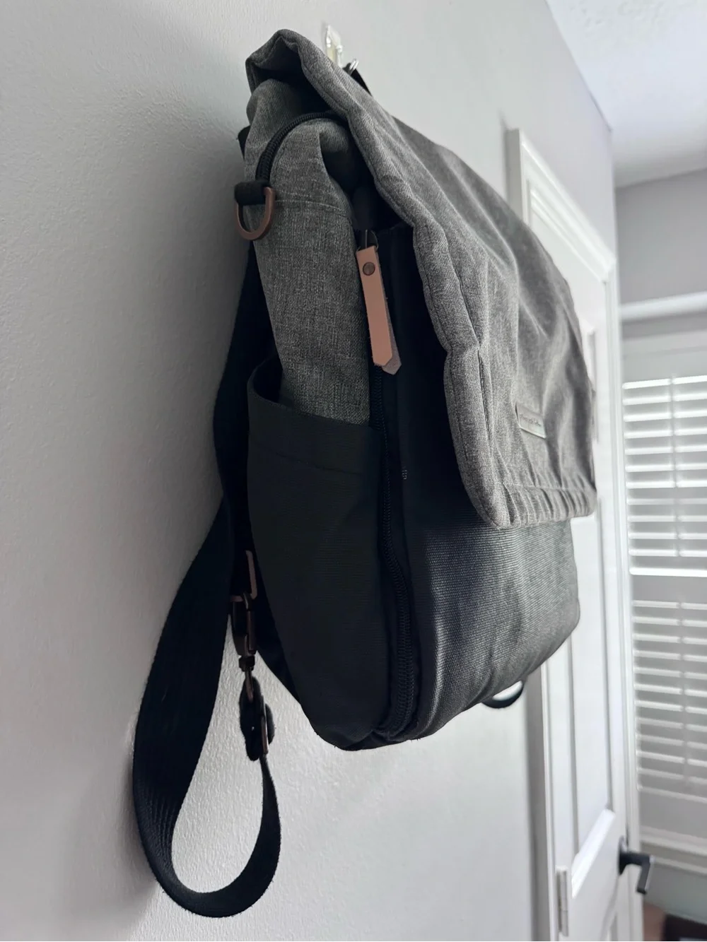 Petunia Pickle Bottom Boxy Backpack Diaper Bag in Graphite/Black